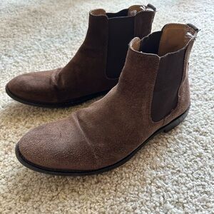 Men's Brown Suede Chelsea Boots